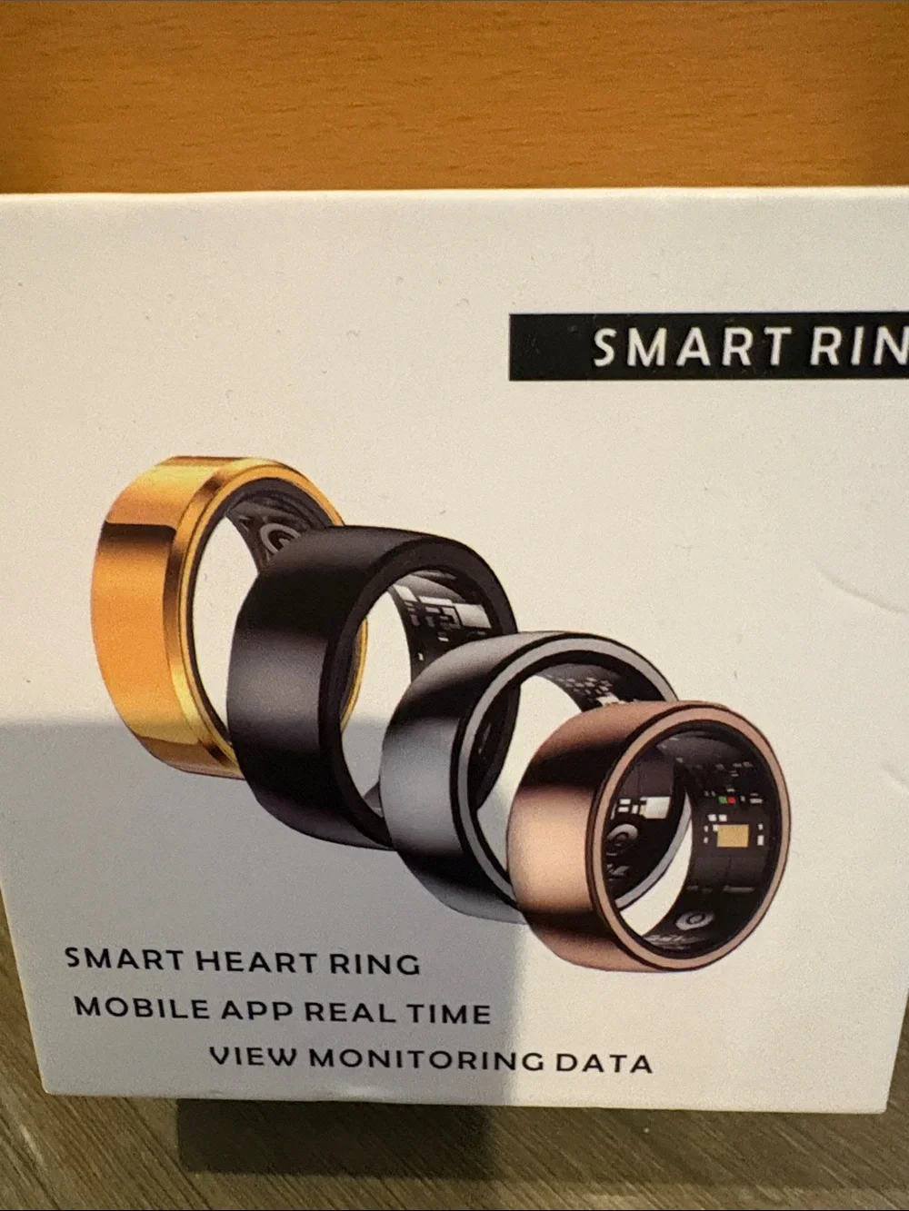 Silver Smart Ring with Charging Case - Smart Ring